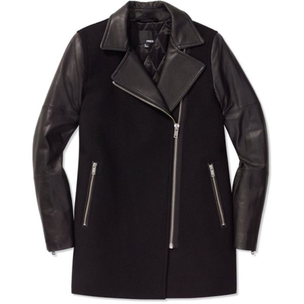 Aritzia Black Leather Jacket